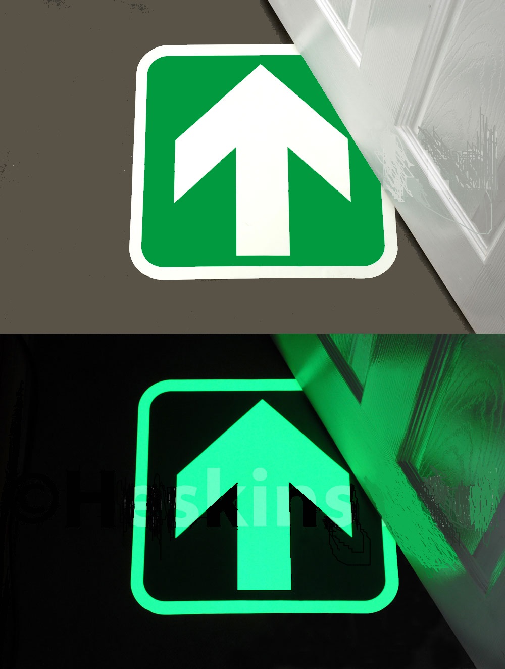 Фотолюминисцентные противоскользящие ленты в темноте